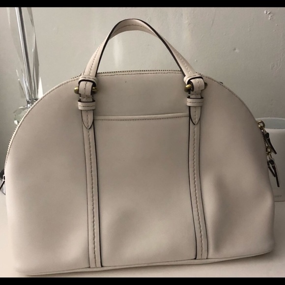 Coach light tan Dome Satchel Purse Handbag - Picture 5 of 8